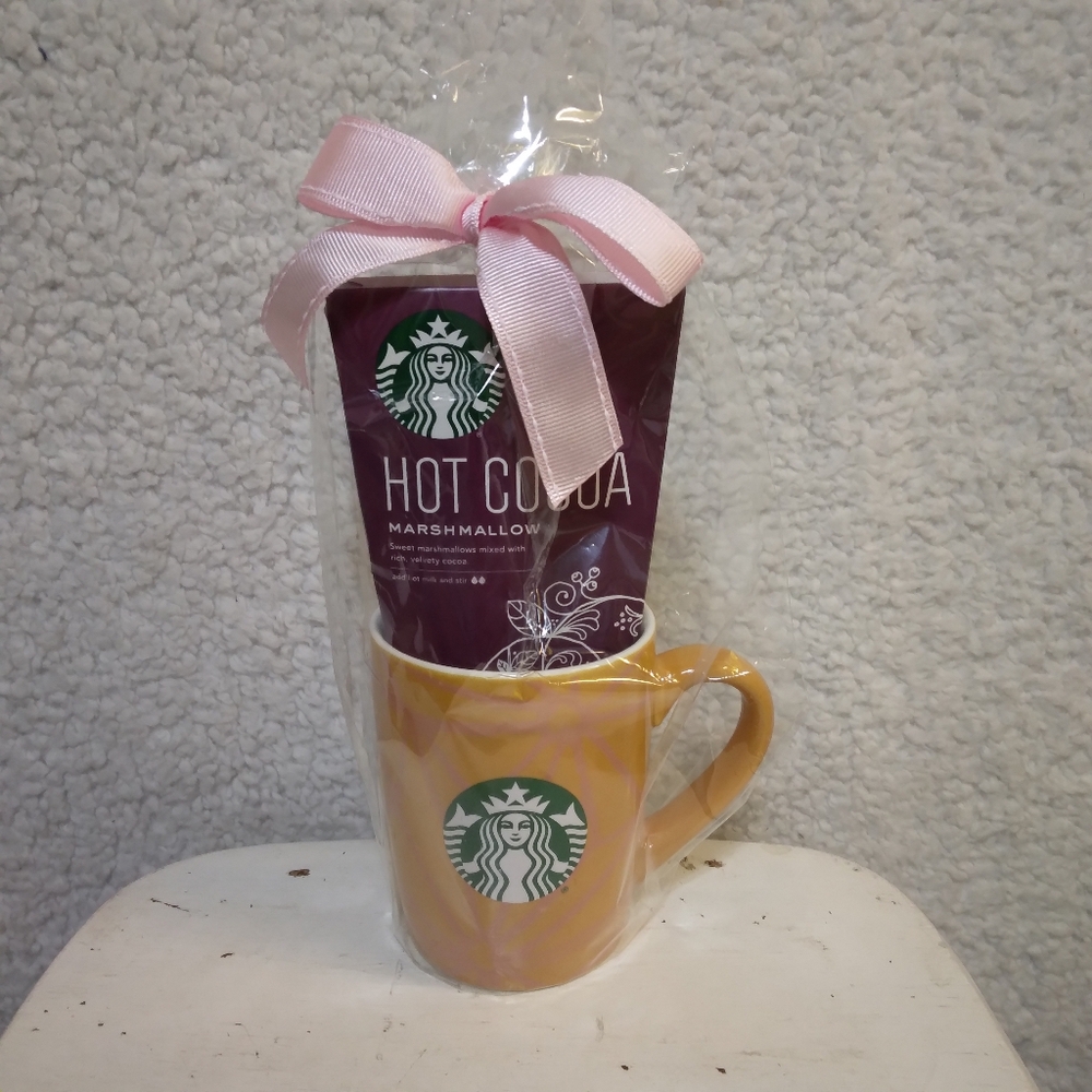 NWT- Starbucks Mug + Cocoa Mix